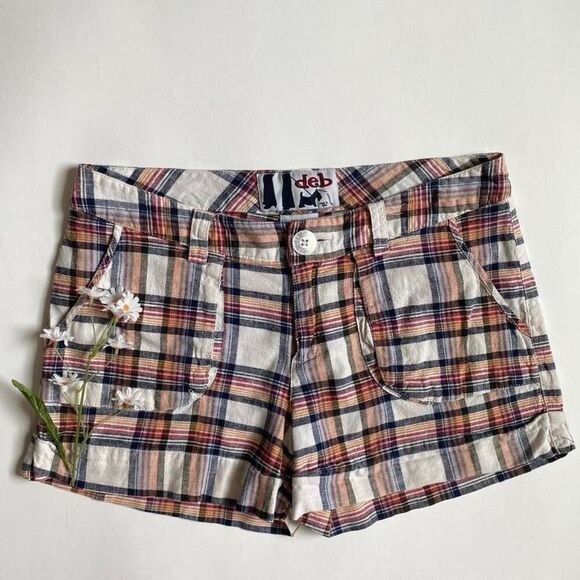 Vintage Y2K plaid low rise shorts - Picture 1 of 8